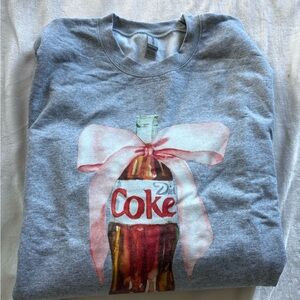Gray Diet Coke Bow Sweatshirt